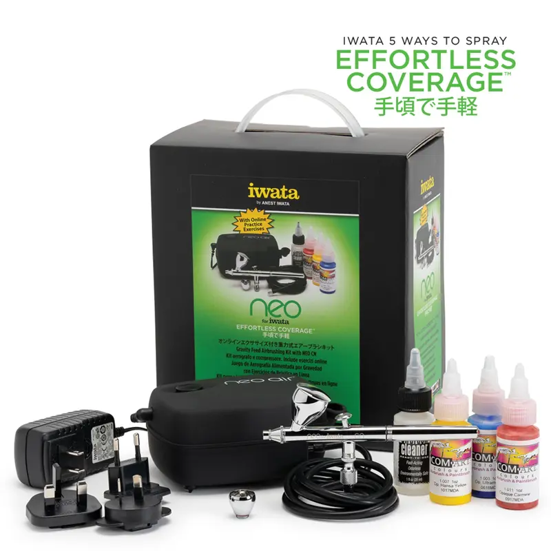 Gravity Feed Airbrushing Kit with NEO CN