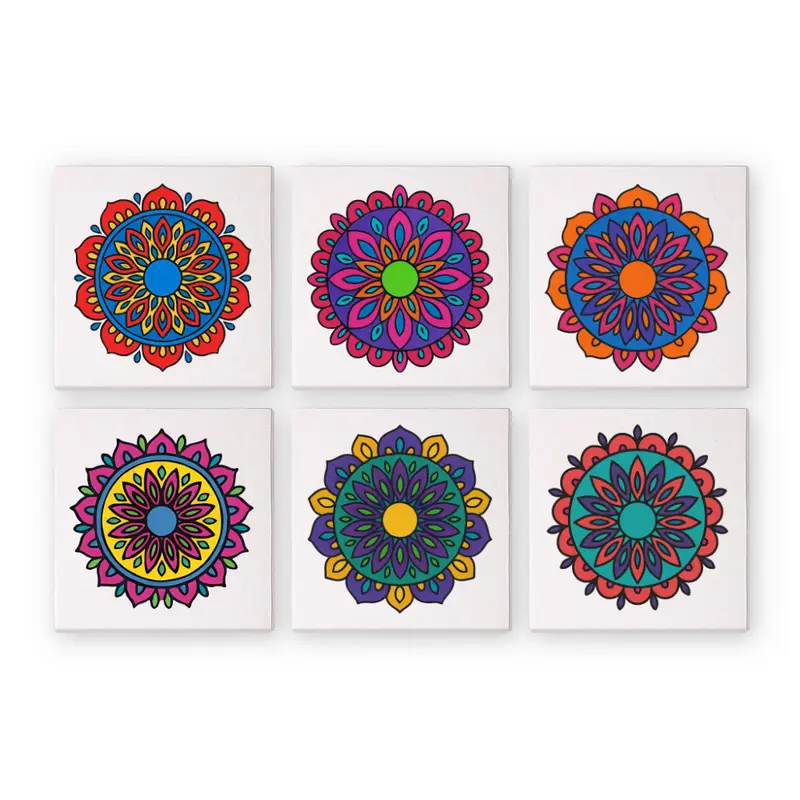Radiant Mandalas (Set of 6)