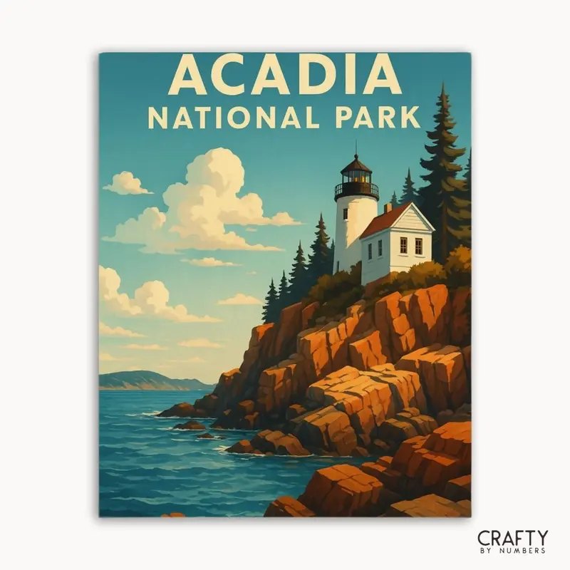 Acadia  National Park (Cliffside Lighthouse)