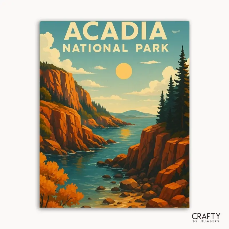 Acadia  National Park (Sunlit Cliffs)