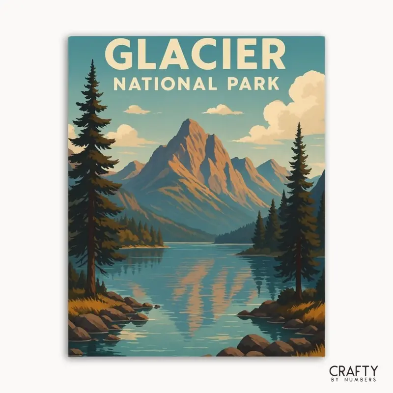 Glacier  National Park (Mountain Reflection)