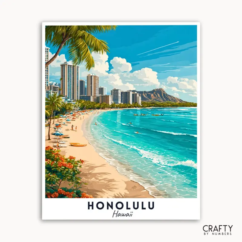 Honolulu - Travel Poster