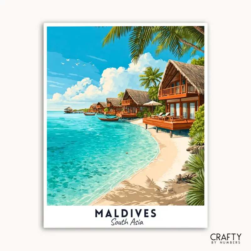 Maldives - Travel Poster