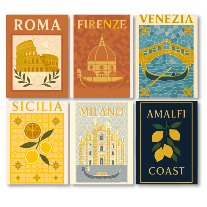 Mosaic Italy (Set of 6)