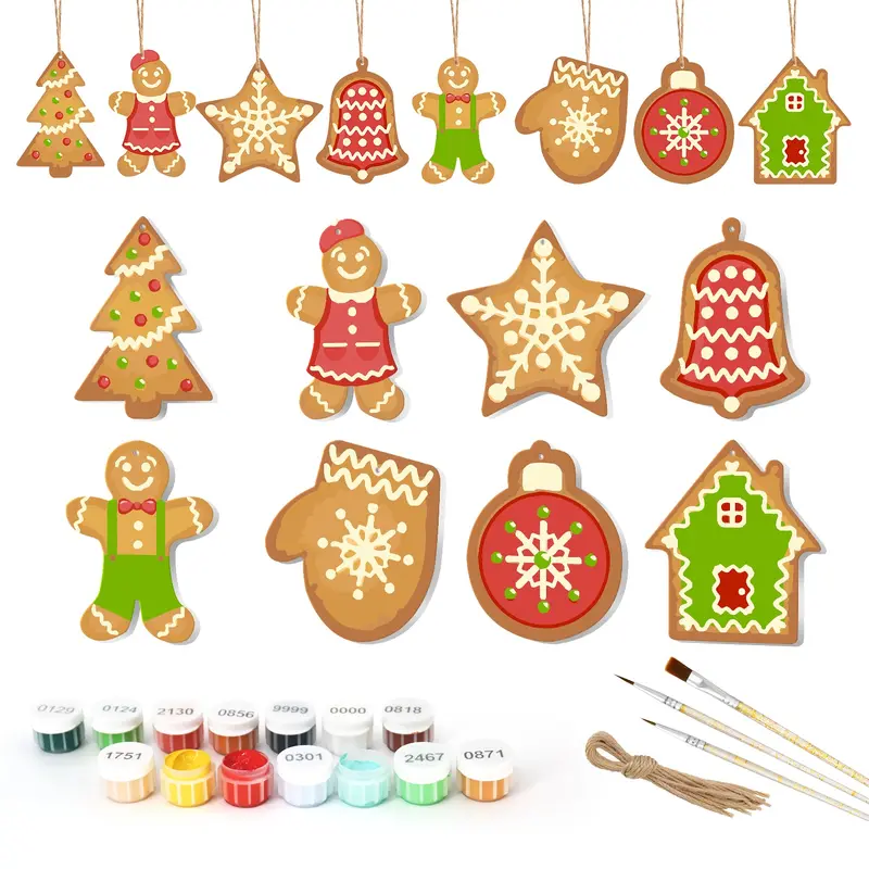 Gingerbread Holiday Magic  Large Christmas Ornaments