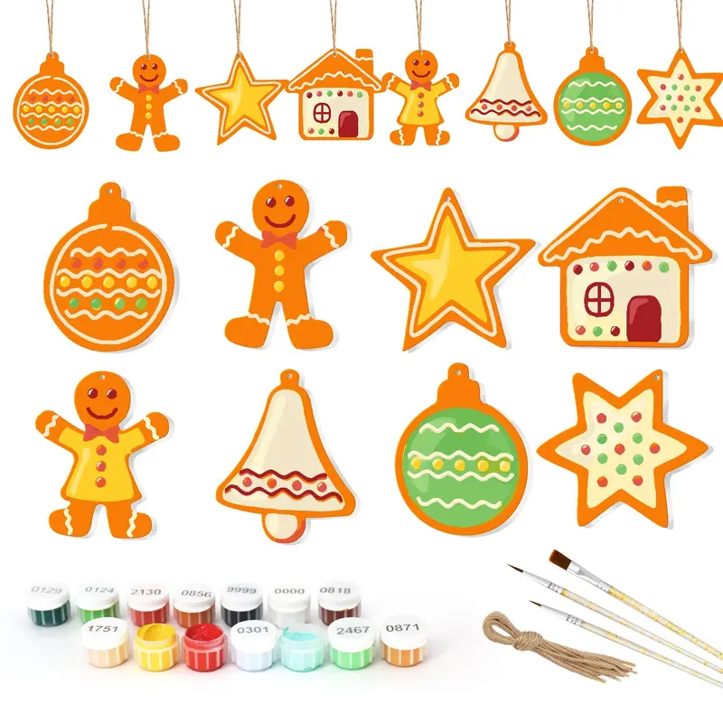 Golden Cookie Cheer  Large Christmas Ornaments