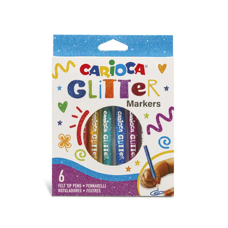6-Pack Glitter Markers