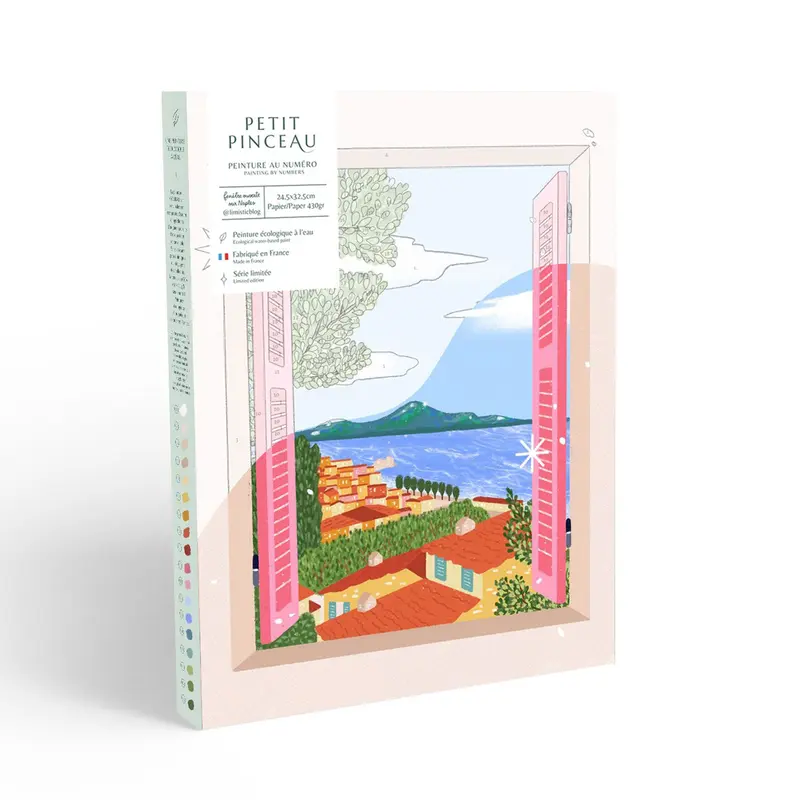 Petit Pinceau Paint by Numbers Kit - "Window View of Naples"