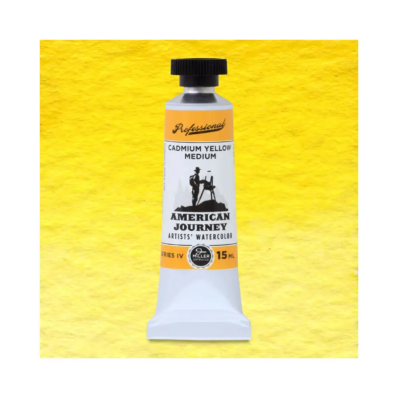 American Journey Artists' Watercolor - Cadmium Yellow Medium, 15 ml, (PY35)