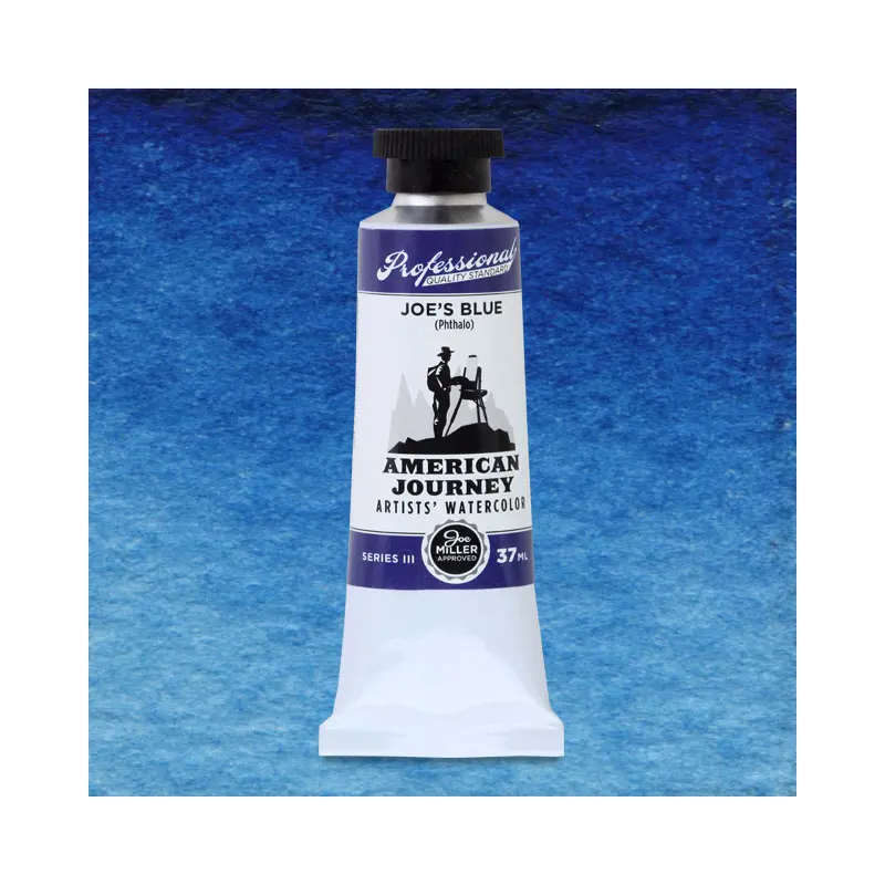American Journey Artists' Watercolor - Joe's Blue (Phthalo), 37 ml, (PB15)