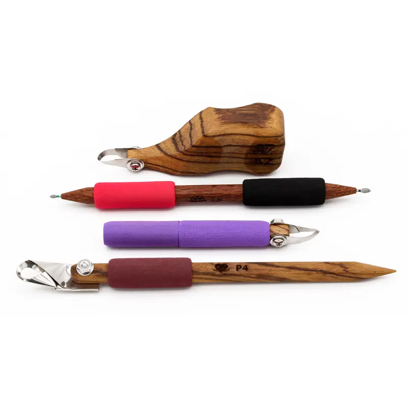 4-Piece Exotic Carving Tool Set