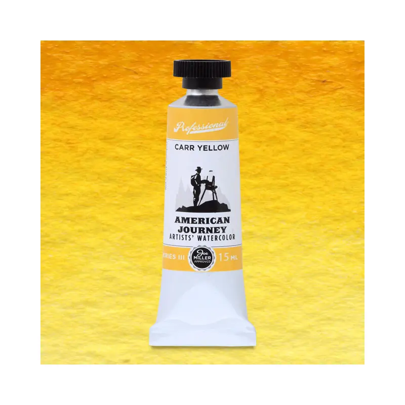 American Journey Artists' Watercolor - Carr Yellow, 15 ml, (PY110/PY154)