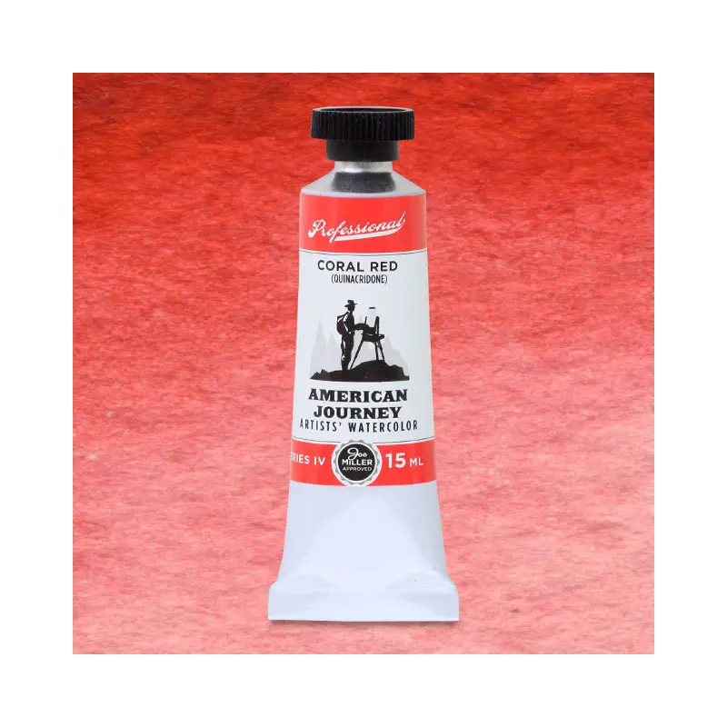 American Journey Artists' Watercolor - Coral Red, 15 ml, (PR209)