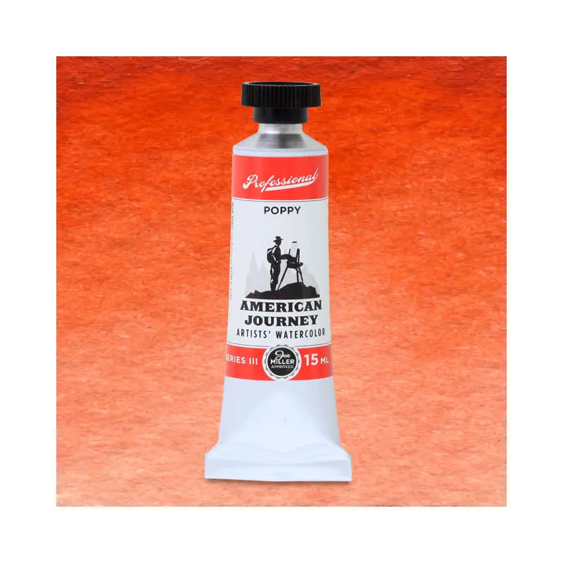 American Journey Artists' Watercolor - Poppy, 37 ml, (PR188)