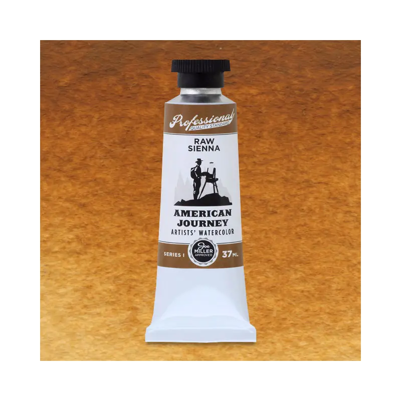 American Journey Artists' Watercolor - Raw Sienna, 37 ml, (PBr7)