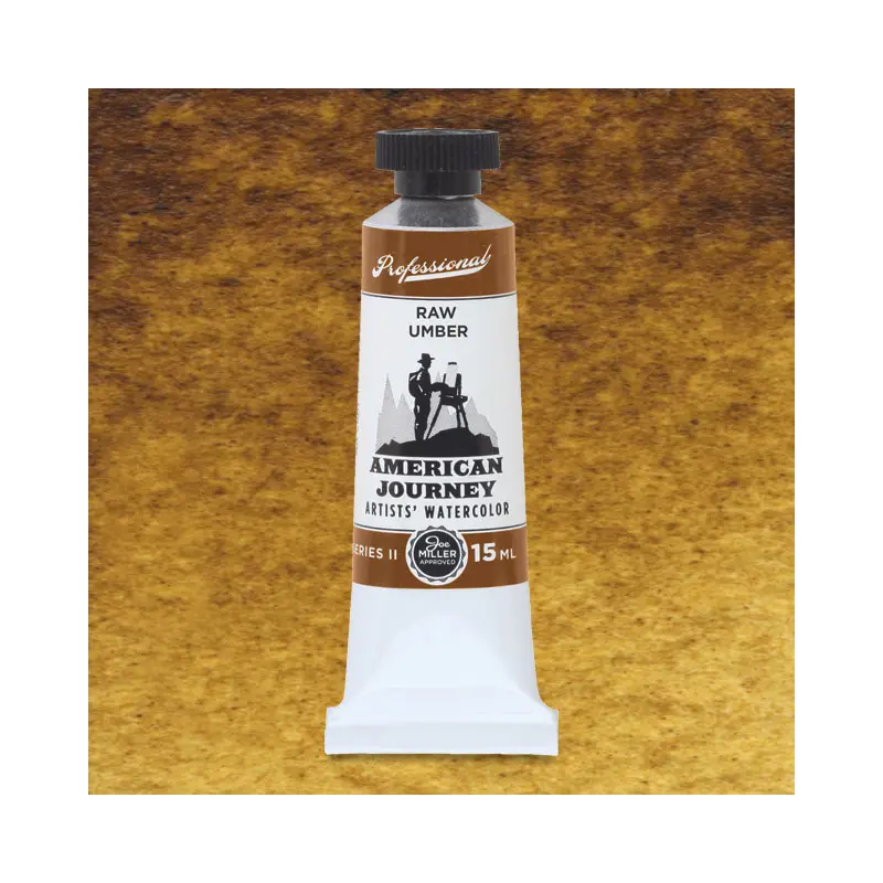 American Journey Artists' Watercolor - Raw Umber, 15 ml, (PBr7)