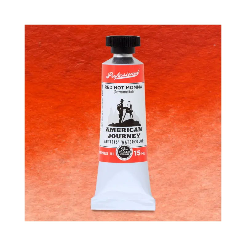 American Journey Artists' Watercolor - Red Hot Momma, 15 ml, (PR188)