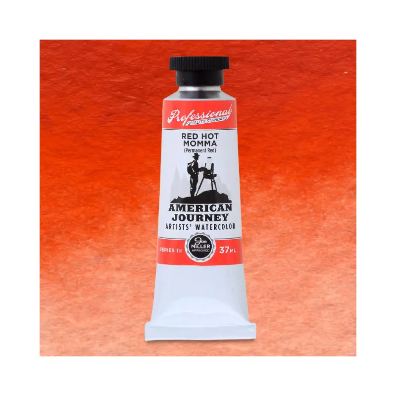 American Journey Artists' Watercolor - Red Hot Momma, 37 ml, (PR188)