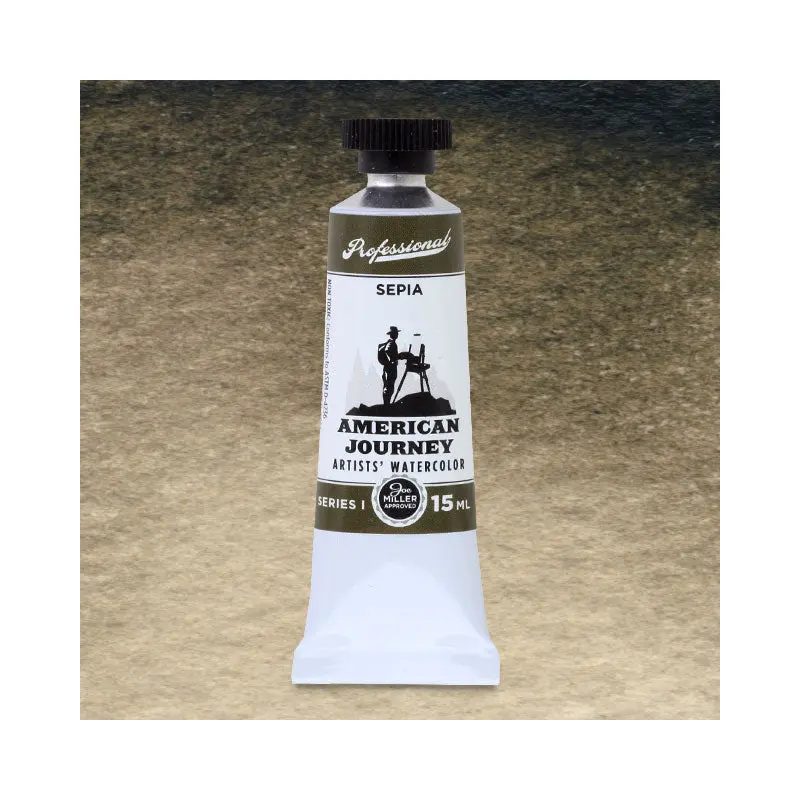 American Journey Artists' Watercolor - Sepia, 15 ml, (PBk6/PBr7)