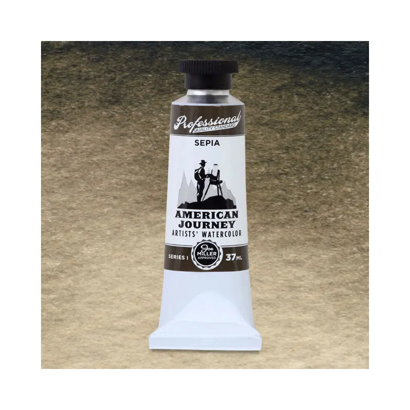 American Journey Artists' Watercolor - Sepia, 37 ml, (PBk6/PBr7)