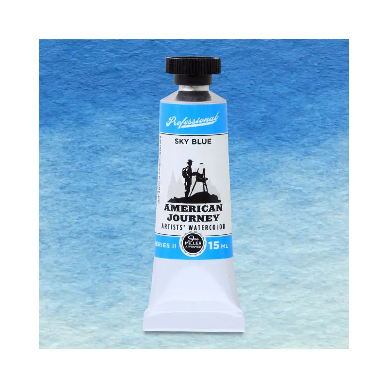 American Journey Artists' Watercolor - Sky Blue, 15 ml, (PB15/PW6)
