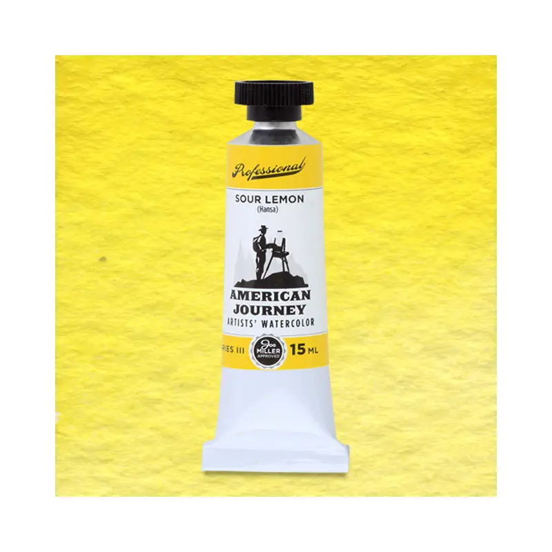 American Journey Artists' Watercolor - Sour Lemon Hansa, 15 ml, (PY3)