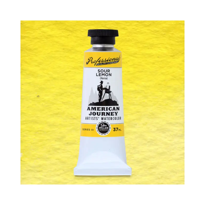 American Journey Artists' Watercolor - Sour Lemon Hansa, 37 ml, (PY3)