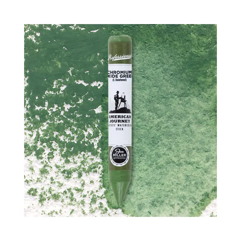 American Journey Artists' Watercolor Stick - Chromium Oxide Green, (PG17/PBr7)