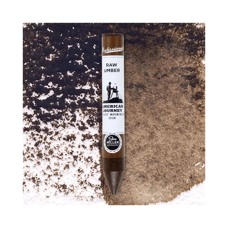 American Journey Artists' Watercolor Stick - Raw Umber, (PBr7)