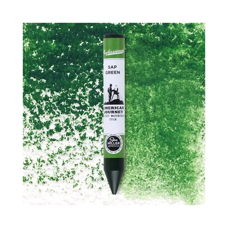 American Journey Artists' Watercolor Stick - Sap Green, (PG7/PY42)