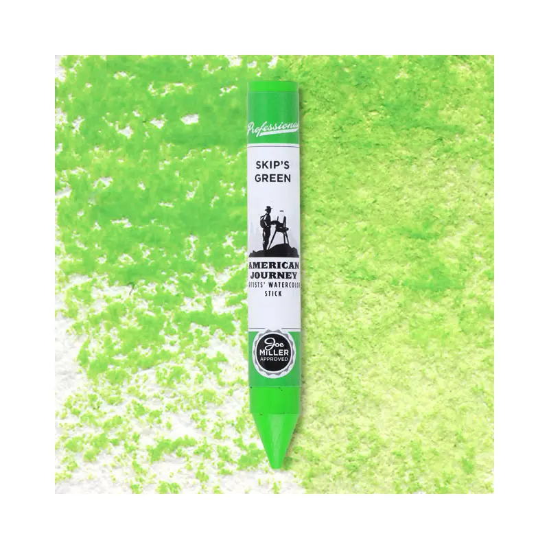 American Journey Artists' Watercolor Stick - Skip's Green, (PG7/PY3)