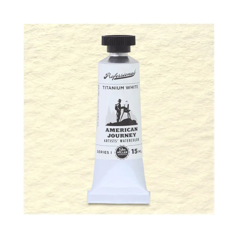 American Journey Artists' Watercolor - Titanium White, 15 ml, (PW6)