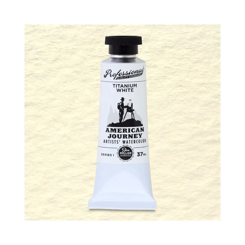 American Journey Artists' Watercolor - Titanium White, 37 ml, (PW6)