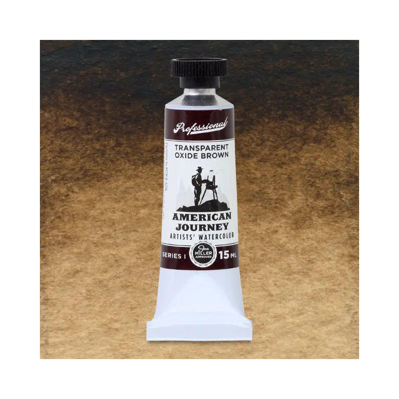 American Journey Artists' Watercolor - Transparent Oxide Brown, 15 ml, (PR101)