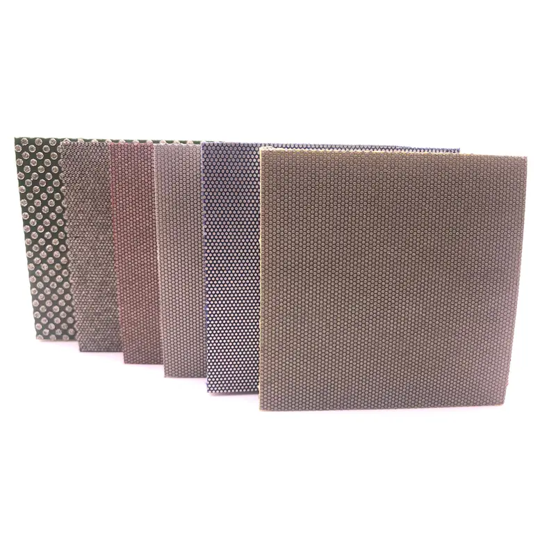 6-Piece Flexible Diamond Sanding Pads Set with Square Corners