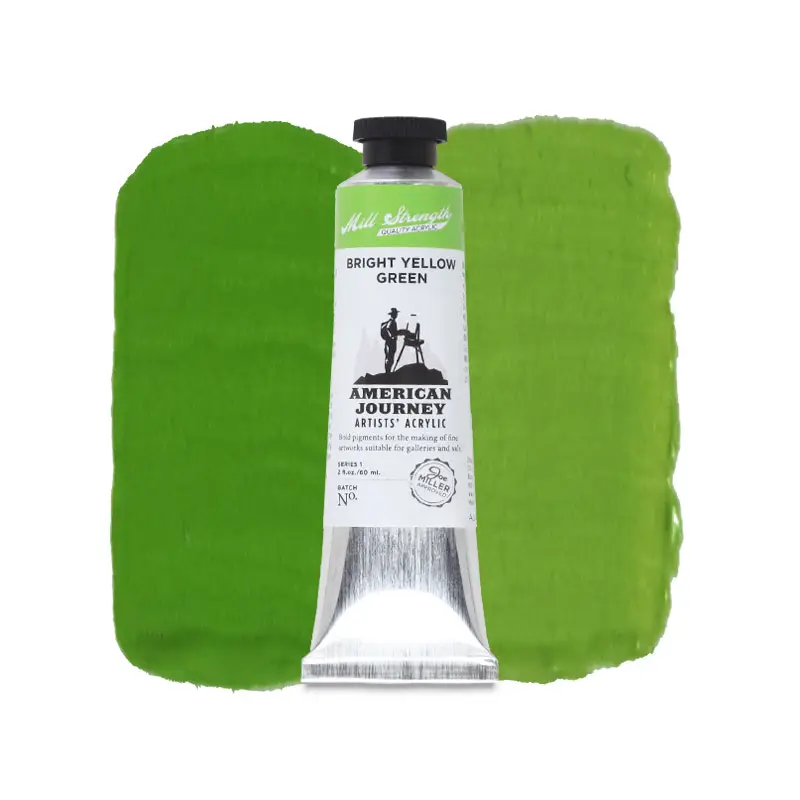 American Journey Artists' Acrylic - Bright Yellow Green, 60 ml, (PY3/PG7/PW6)