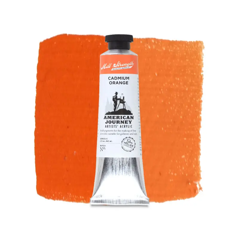 American Journey Artists' Acrylic - Cadmium Orange, 60 ml, (PO20)