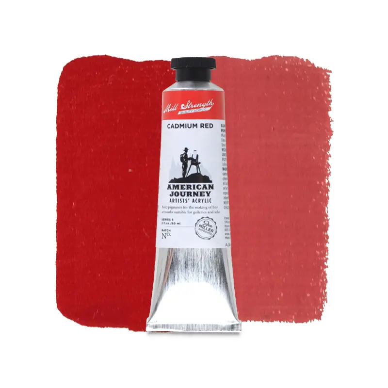 American Journey Artists' Acrylic - Cadmium Red, 60 ml, (PR108)
