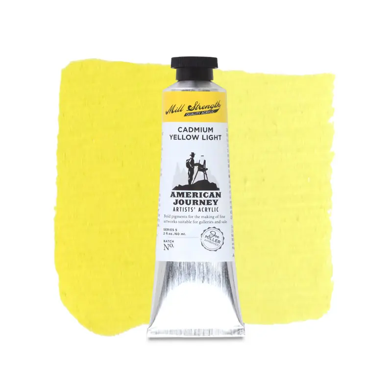 American Journey Artists' Acrylic - Cadmium Yellow Light, 60 ml, (PY35)