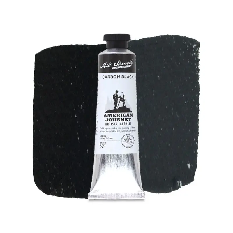 American Journey Artists' Acrylic - Carbon Black, 60 ml, (PBk6)