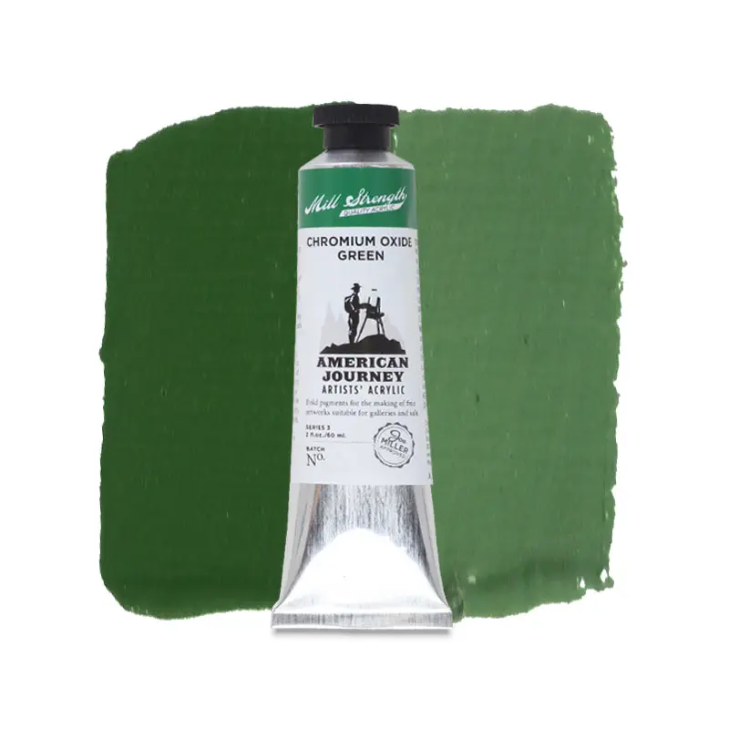 American Journey Artists' Acrylic - Chromium Oxide Green, 60 ml, (PG17)