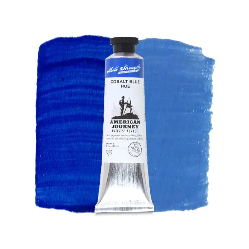 American Journey Artists' Acrylic - Cobalt Blue Hue, 60 ml, (PB15:4/PB29/PW6)