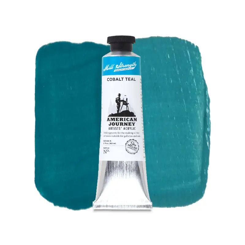 American Journey Artists' Acrylic - Cobalt Teal, 60 ml, (PB36)
