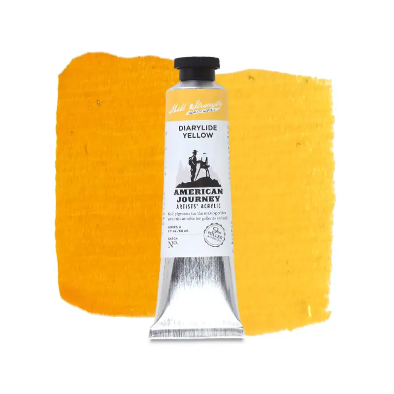 American Journey Artists' Acrylic - Diarylide Yellow, 60 ml, (PY83/PY65)