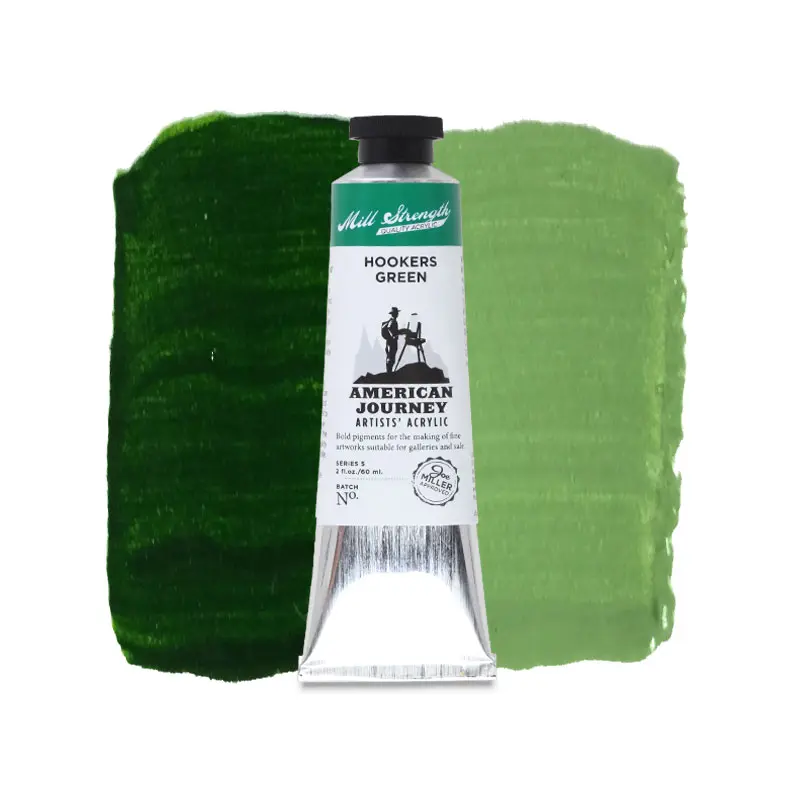 American Journey Artists' Acrylic - Hookers Green, 60 ml, (PG7/PY42)