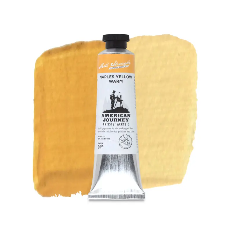 American Journey Artists' Acrylic - Naples Yellow Warm, 60 ml, (PY83/PY73/PW6)