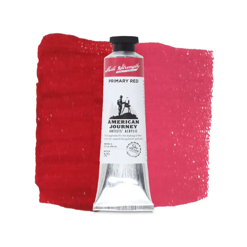 American Journey Artists' Acrylic - Primary Red, 60 ml, (PV19)