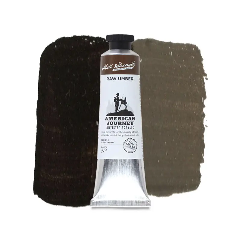 American Journey Artists' Acrylic - Raw Umber, 60 ml, (PBr7)