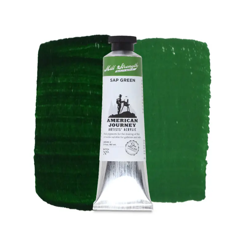 American Journey Artists' Acrylic - Sap Green, 60 ml, (PY83/PG7)