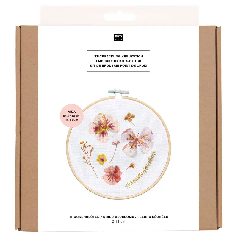 X-Stitch Embroidery Kit - Dried Flowers 2
